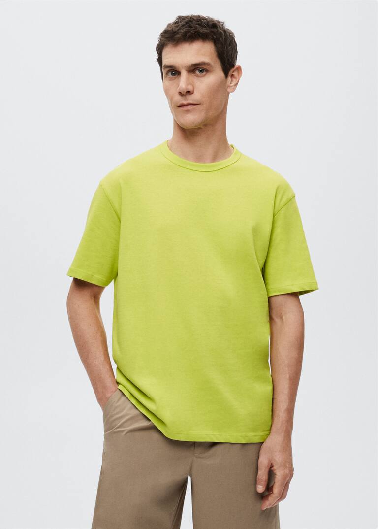 Relaxed fit cotton tshirt Men Mango Man United Kingdom