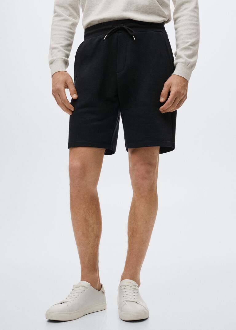 Jogger cotton bermuda shorts Men Mango Man United Kingdom