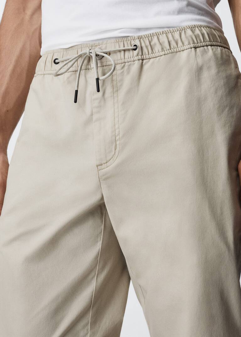 Cotton joggerstyle trousers Men Mango Man USA