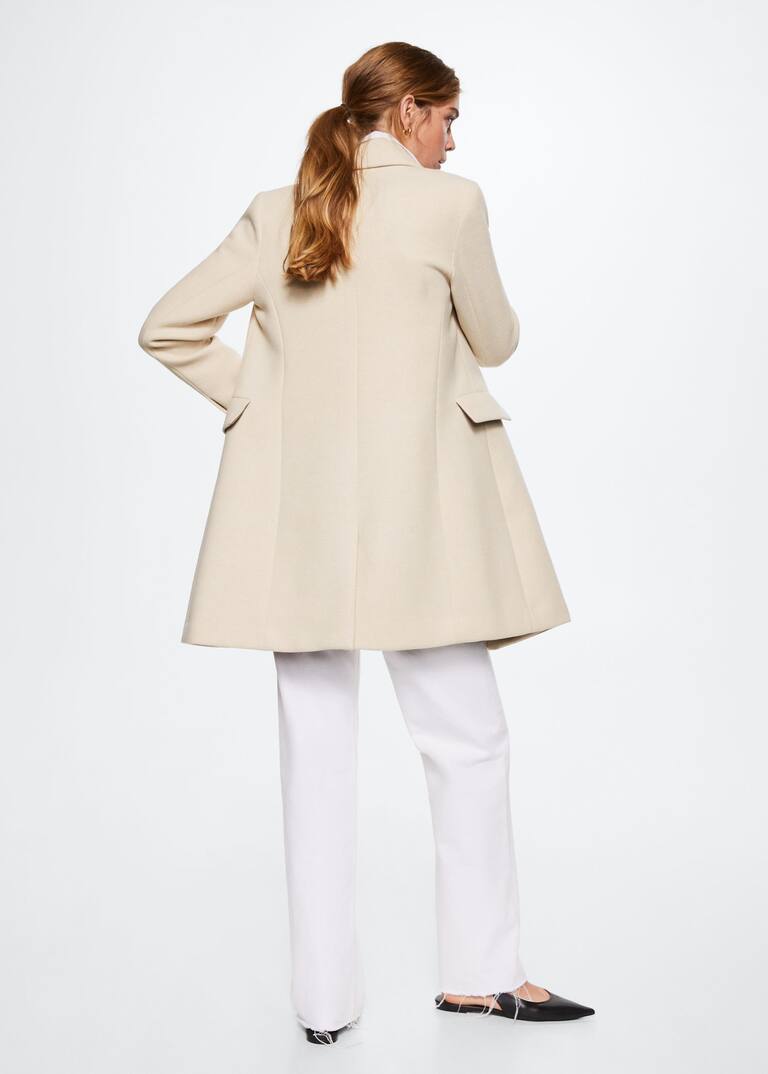 Wool doublebreasted coat Women Mango USA