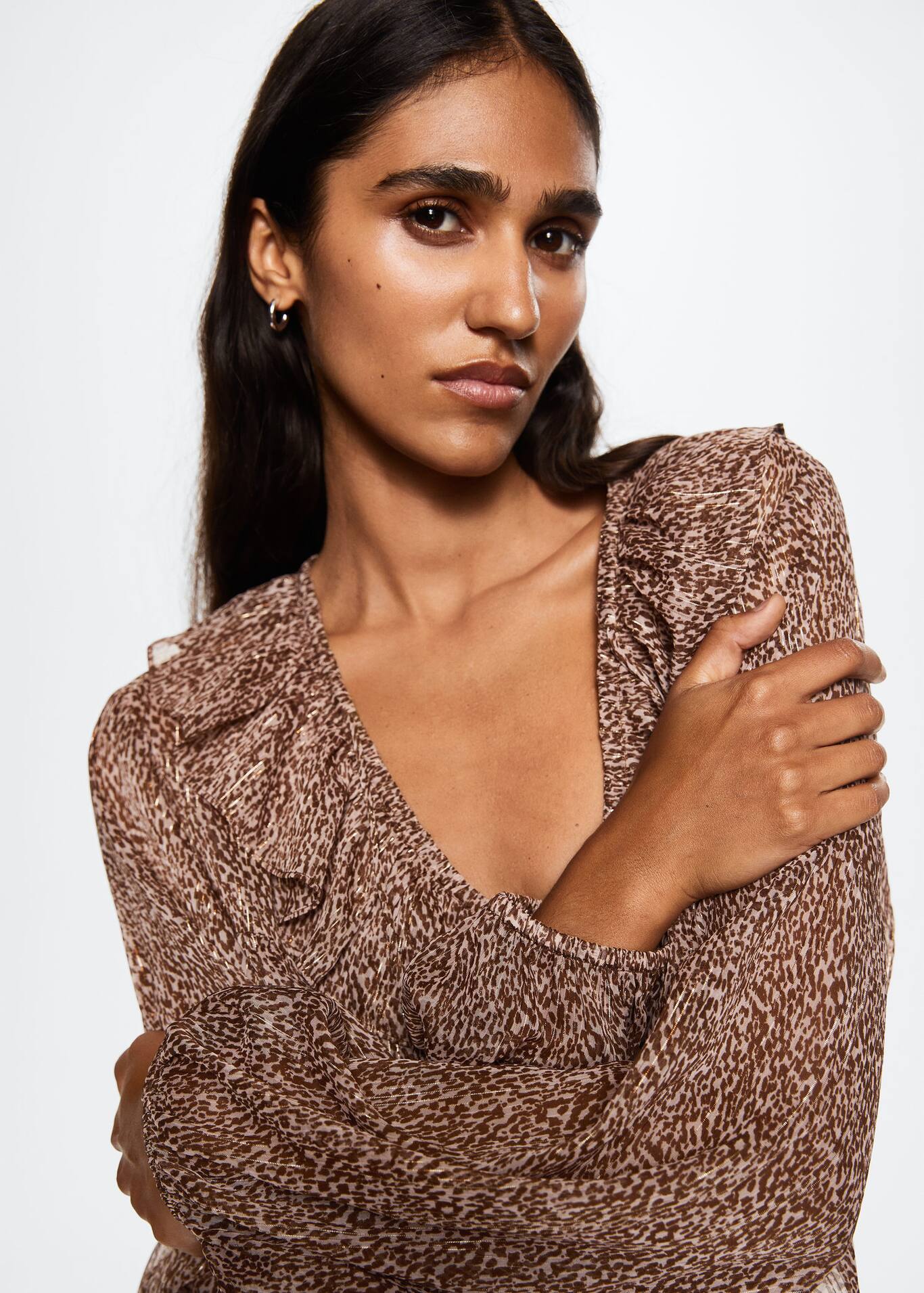 Animal print blouse Women MANGO OUTLET USA