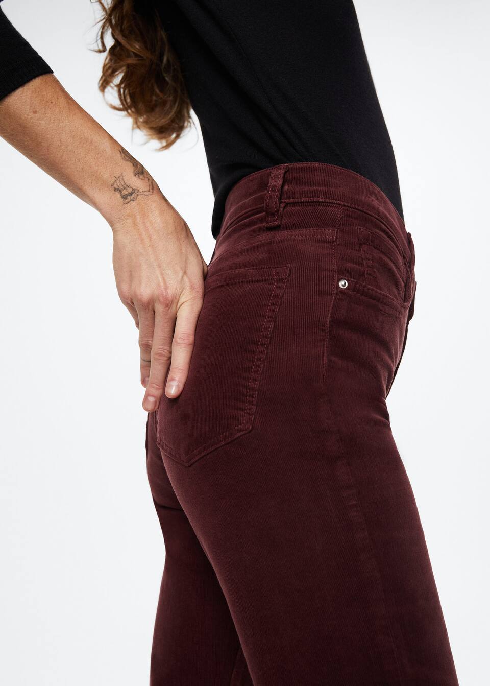 Corduroy bootcut jeans Women MANGO OUTLET USA