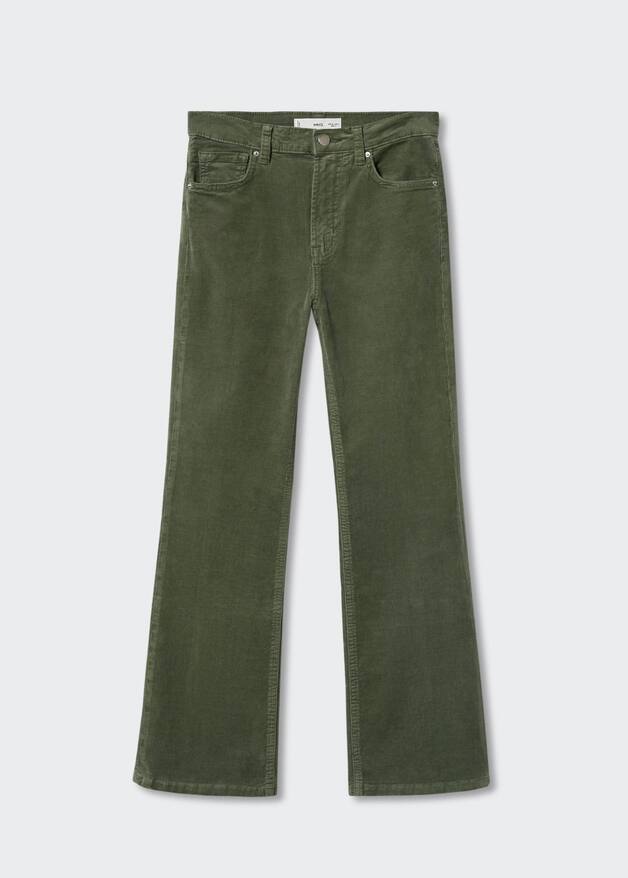 Corduroy bootcut jeans Women MANGO OUTLET USA