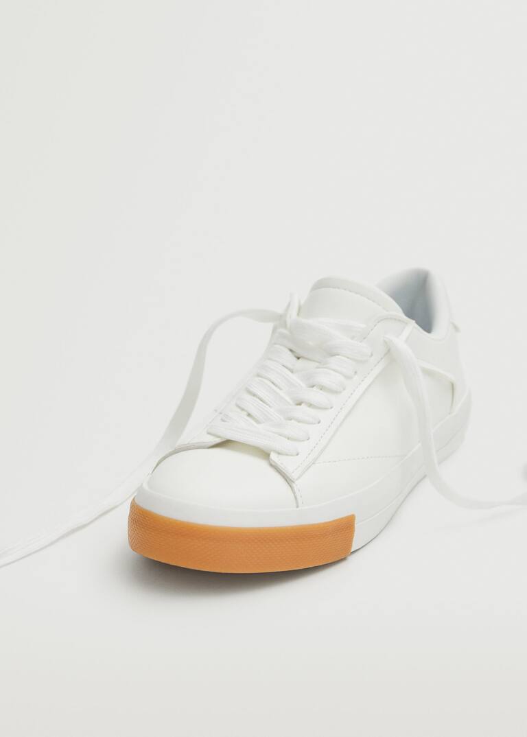 Laces basic sneakers Women Mango USA