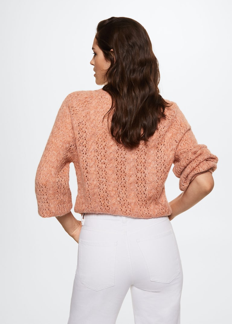 Openwork knit sweater Women Mango USA
