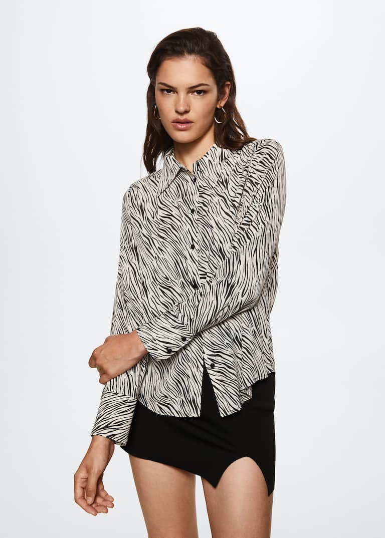 Animal print shirt - Woman | Mango Malaysia