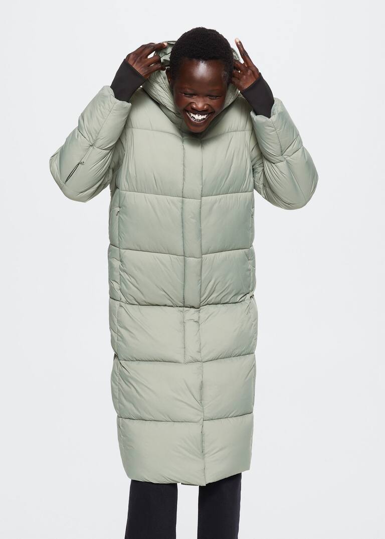 Quilted long coat Women Mango United Kingdom