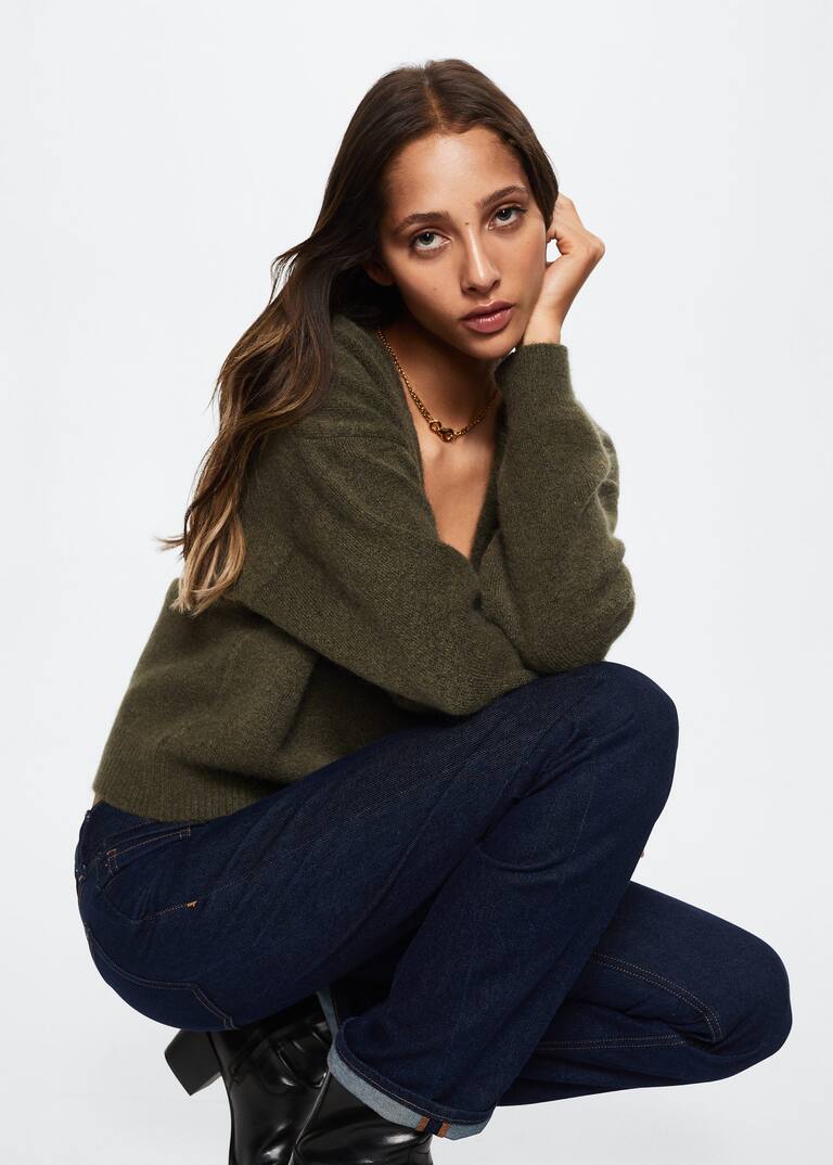 Button knit cardigan Women Mango USA