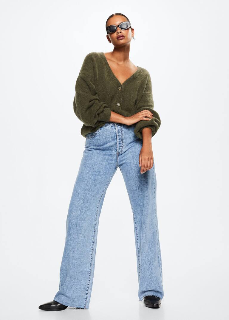 Button knit cardigan Women Mango USA