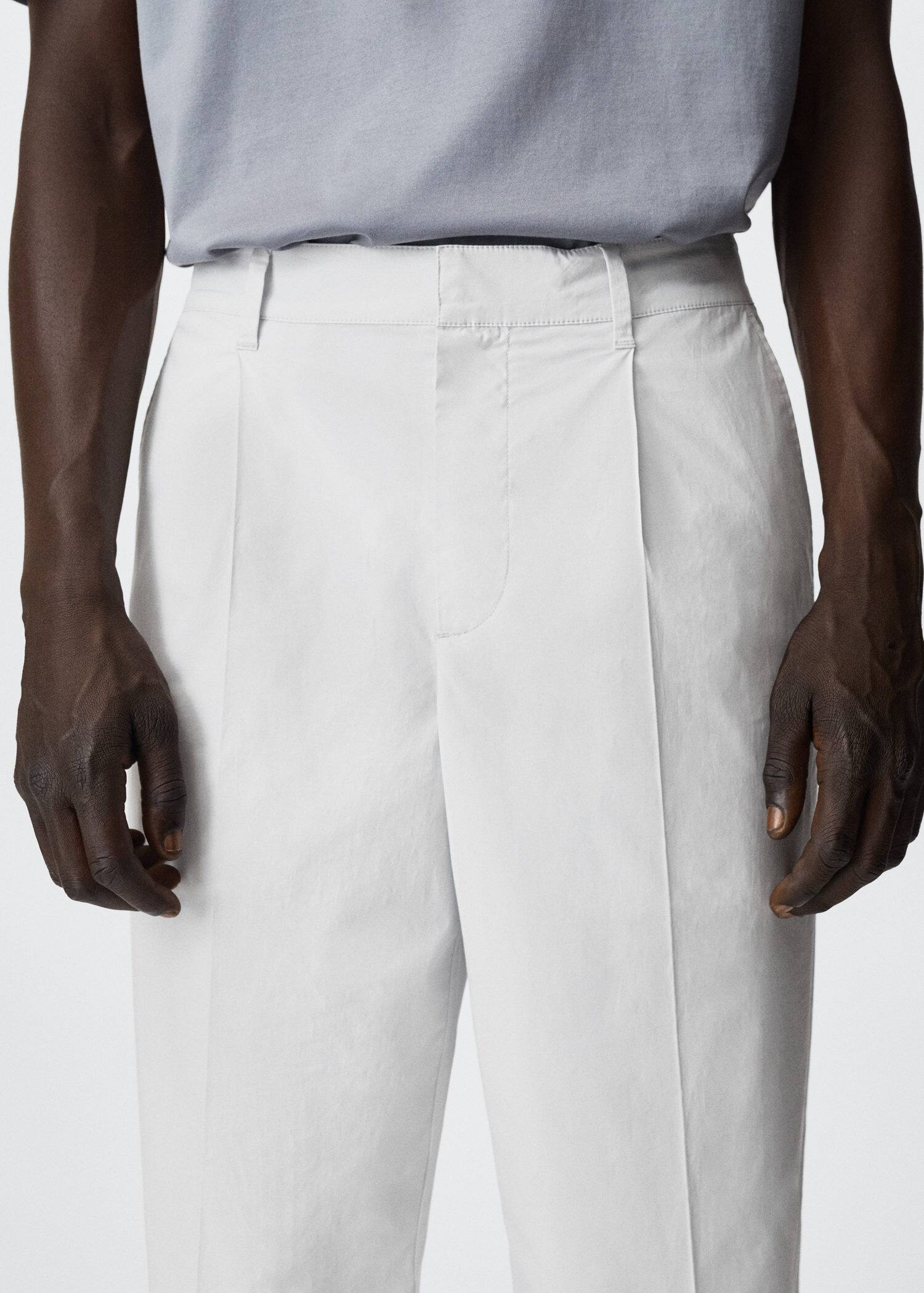 Pantalon à pinces coton - Détail de l'article 1