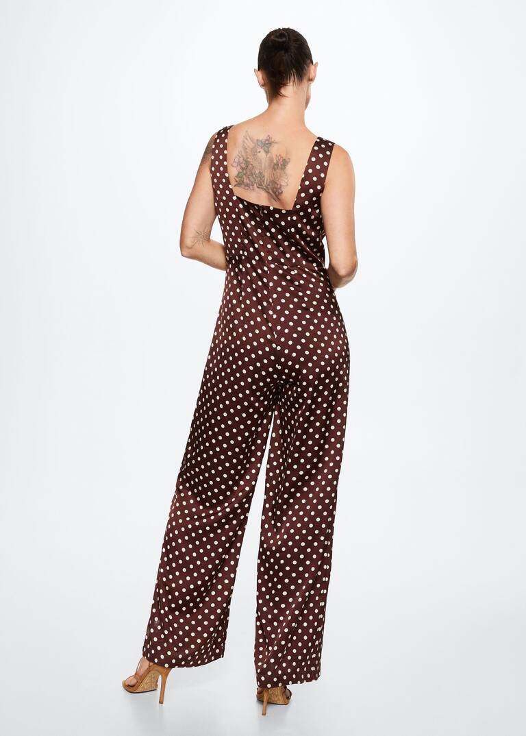 polka dot print jumpsuit