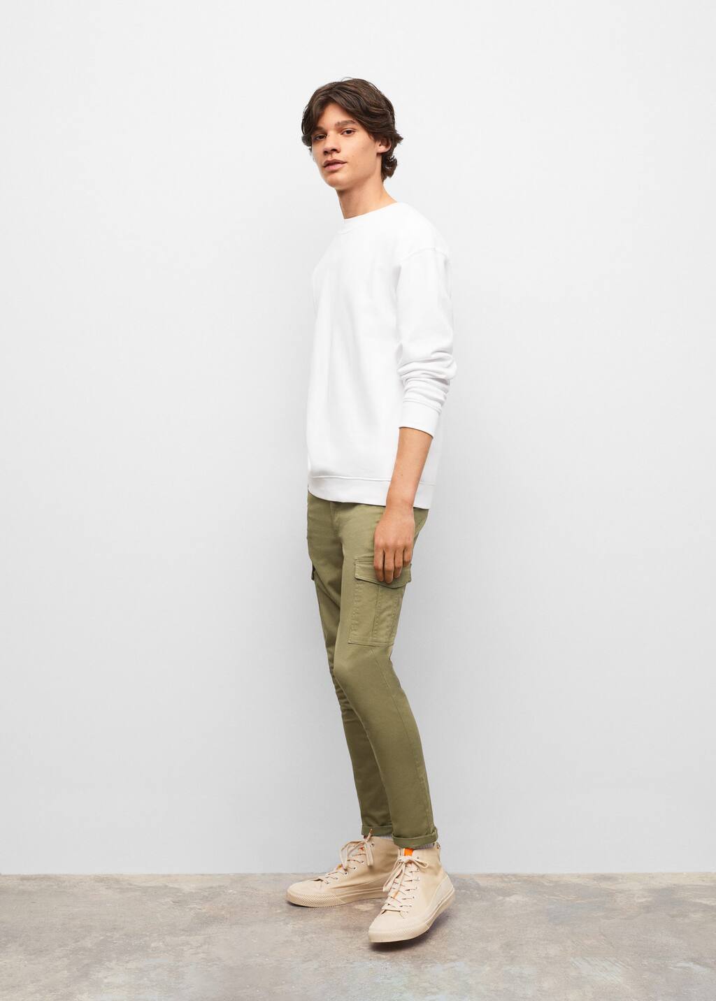 Mango Cotton cargo trousers 37034386 37