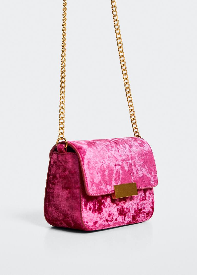 Chain velvet bag Women Mango United Kingdom