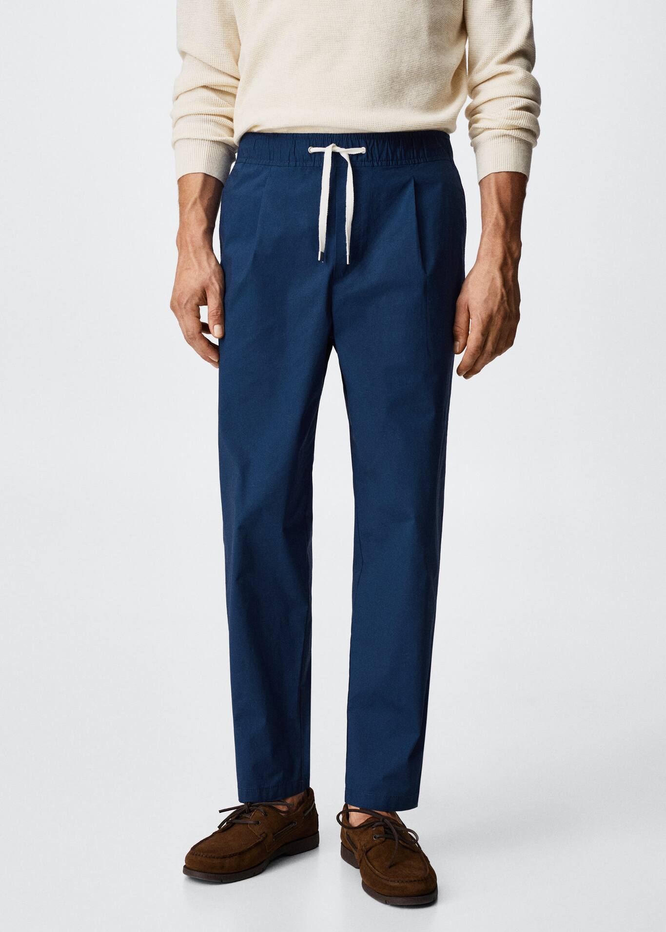 Cotton joggerstyle trousers Men MANGO OUTLET USA