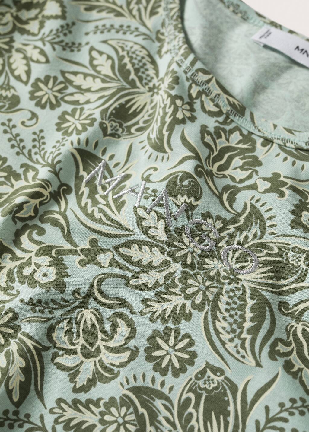 Mango Embroidered logo print tshirt 37040566 43