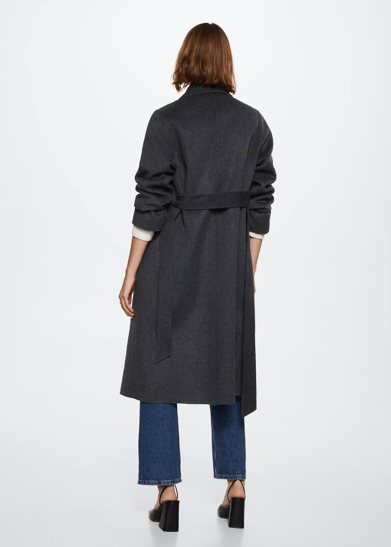 Belt handmade coat Women Mango United Kingdom