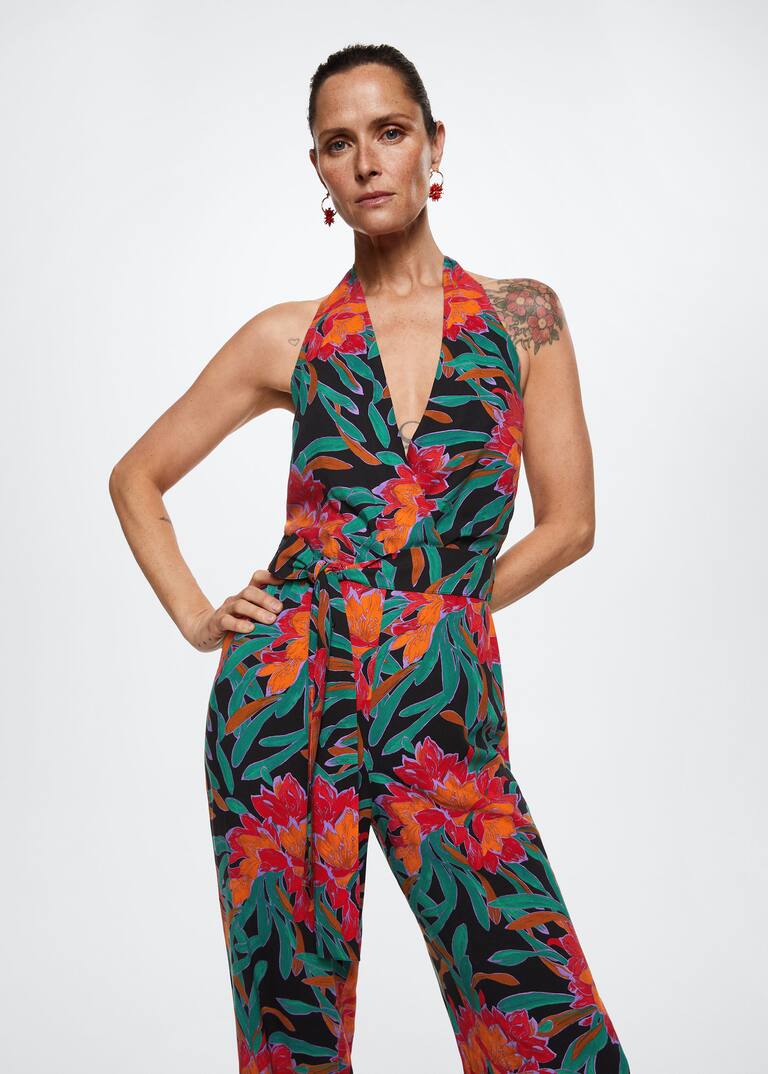 Floral print jumpsuit Woman Mango Canada