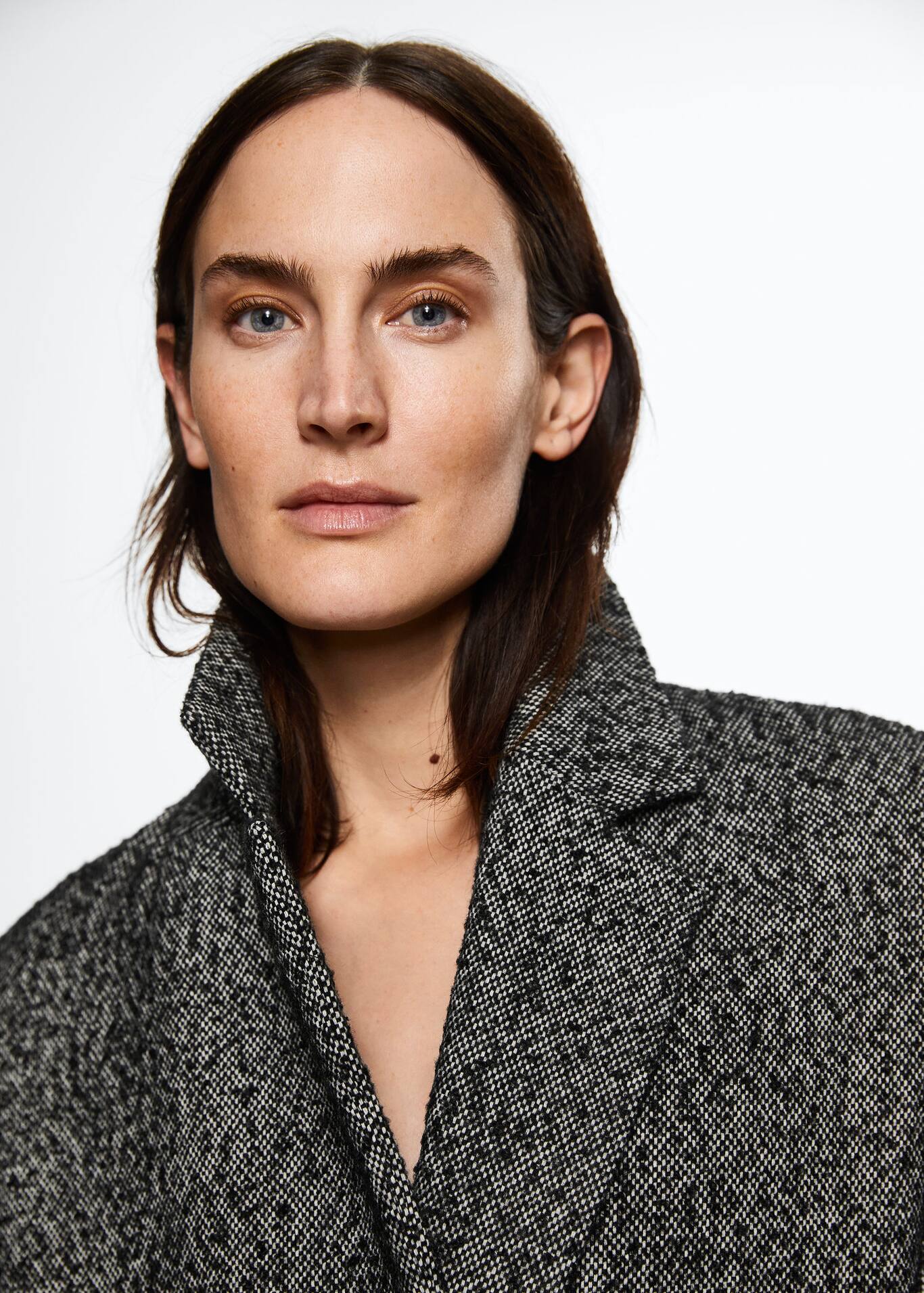 Manteau laine oversize Femme Mango France