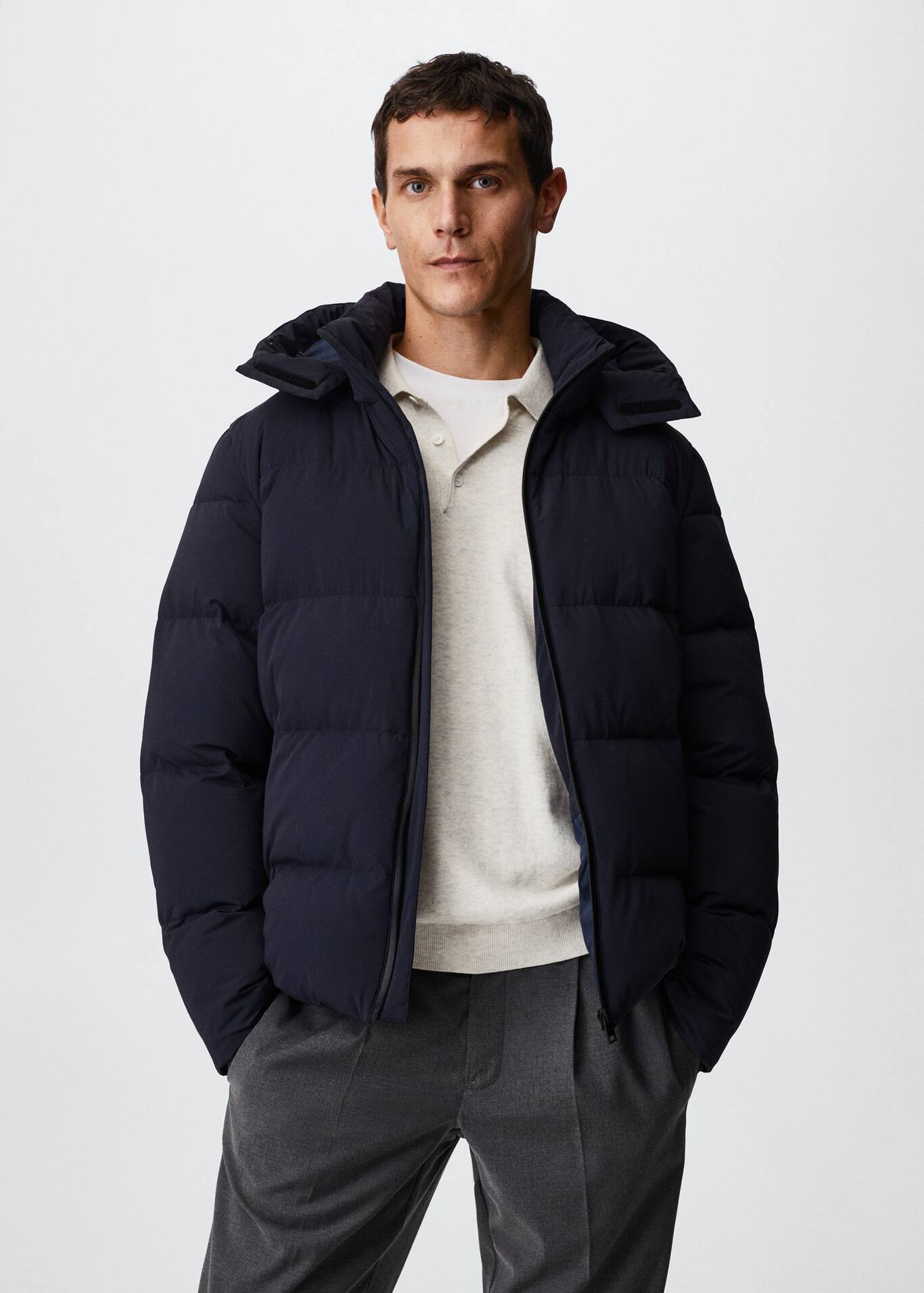 Thermoregulating down feather jacket Man MANGO OUTLET United Kingdom