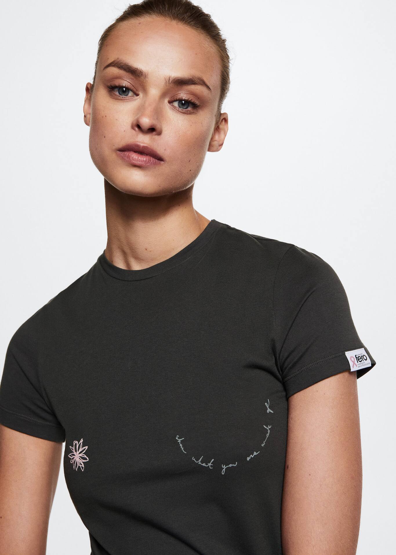 Solidarity t-shirt message - Women | MANGO OUTLET USA
