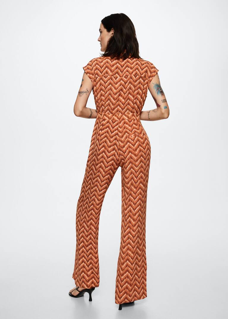Long printed jumpsuit Woman Mango Canada
