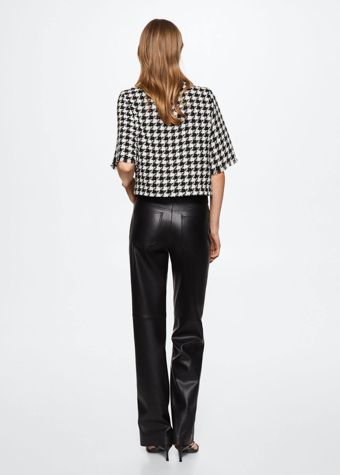 Tweed top with buttons Women MANGO OUTLET USA