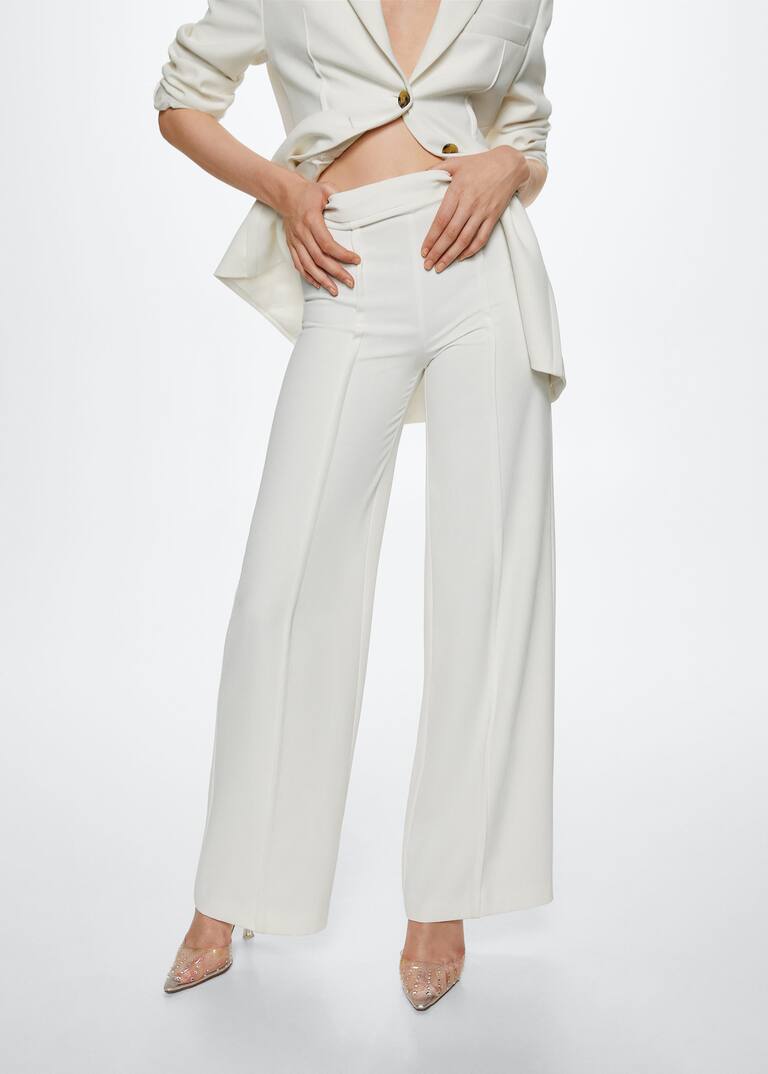 wide leg suit trousers Woman Mango South Africa