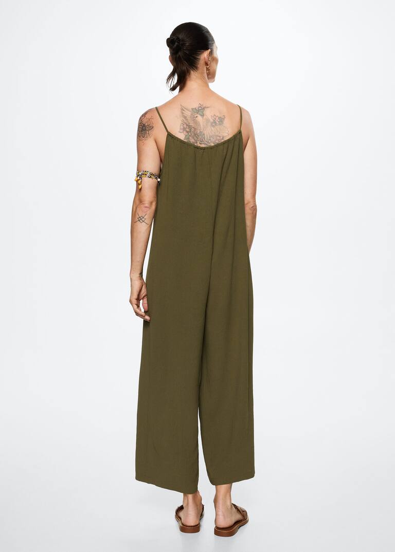 Bow neck jumpsuit Woman Mango The Philippines