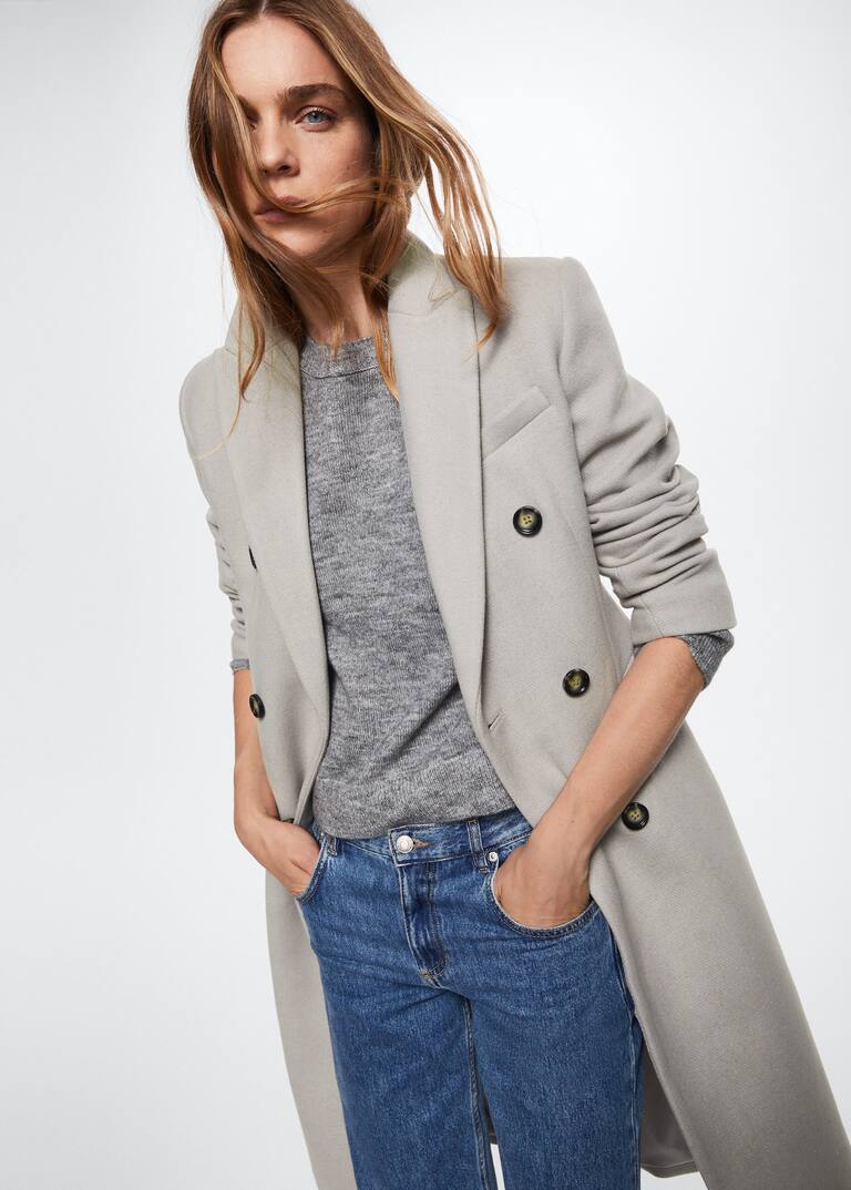 Tailored wool coat Women Mango USA