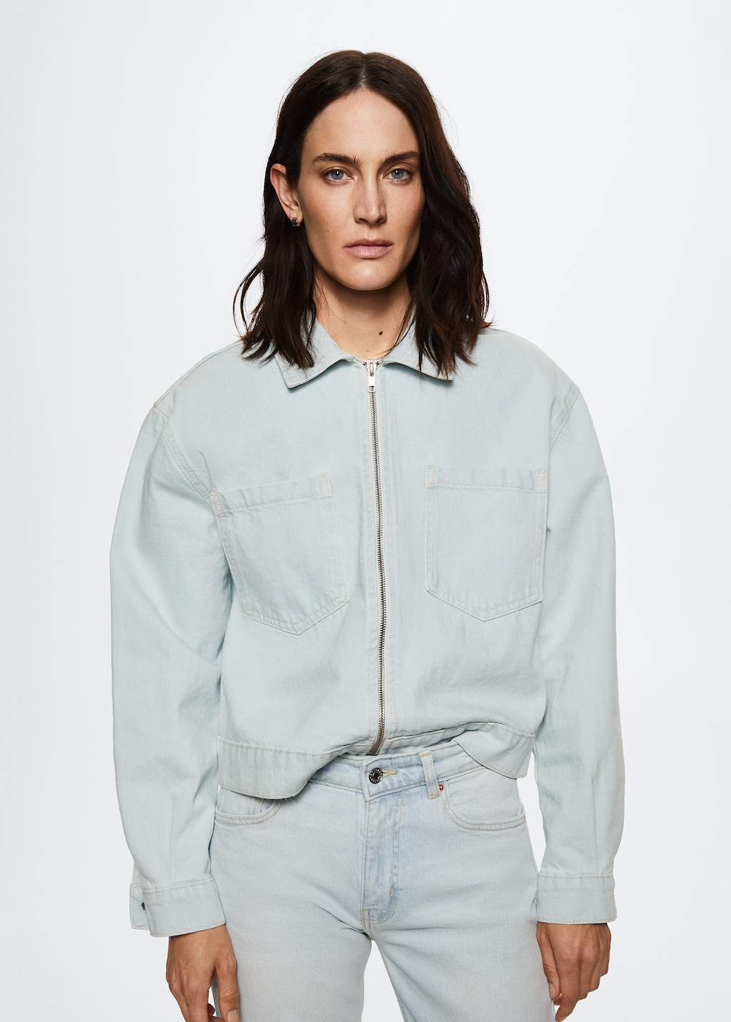 Mango Pockets denim jacket 37082877BL