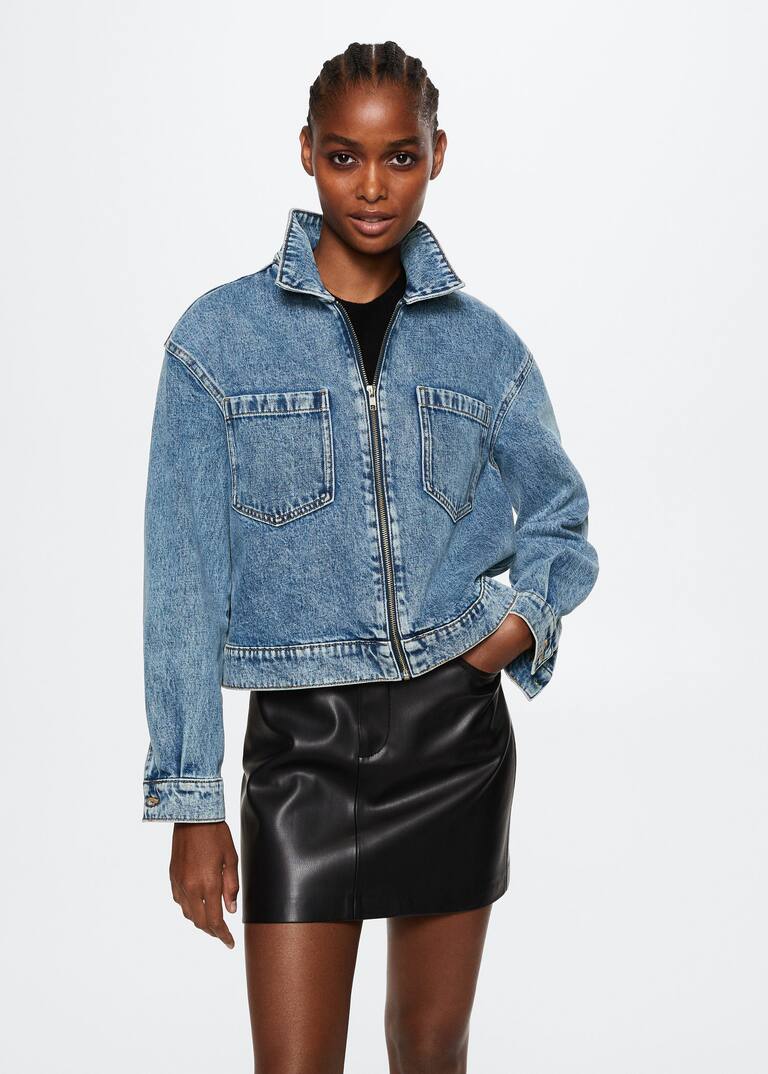 Pockets denim jacket Women Mango United Kingdom