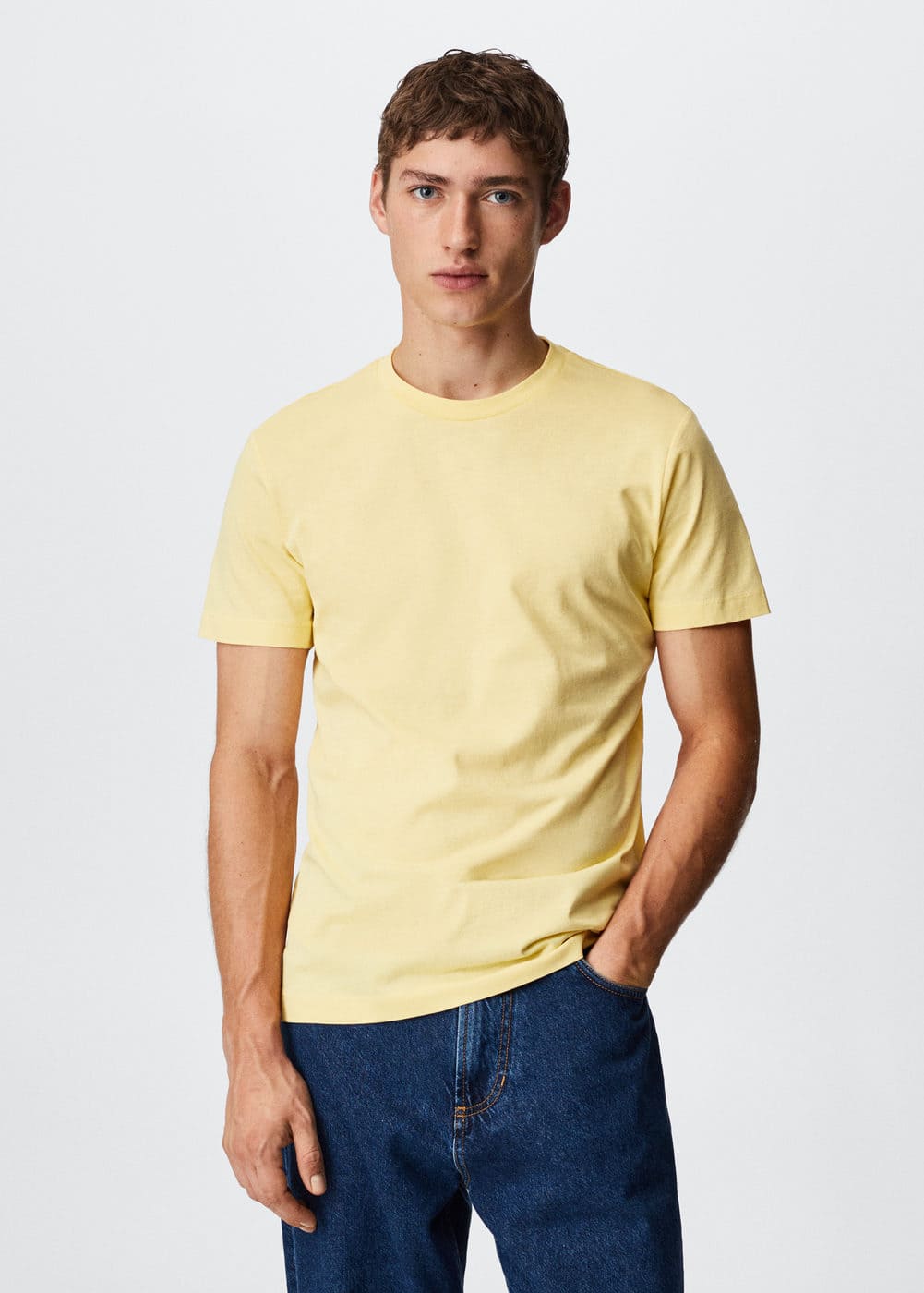 Sustainable cotton basic tshirt Man Mango Man India