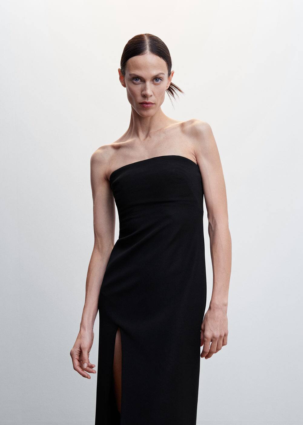 Feather detail dress -  Woman | Mango Ireland