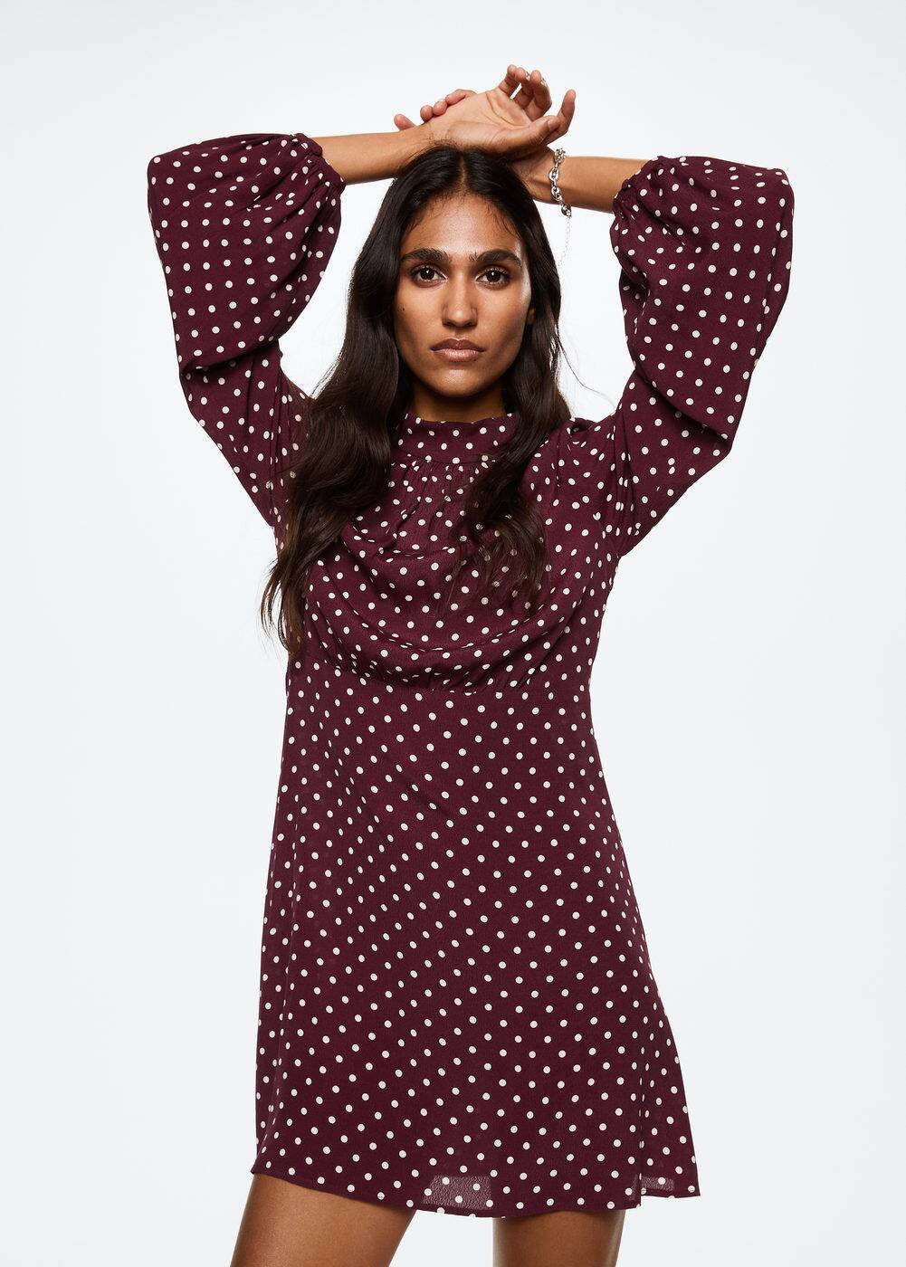 Flowy printed dress -  Woman | Mango Canada