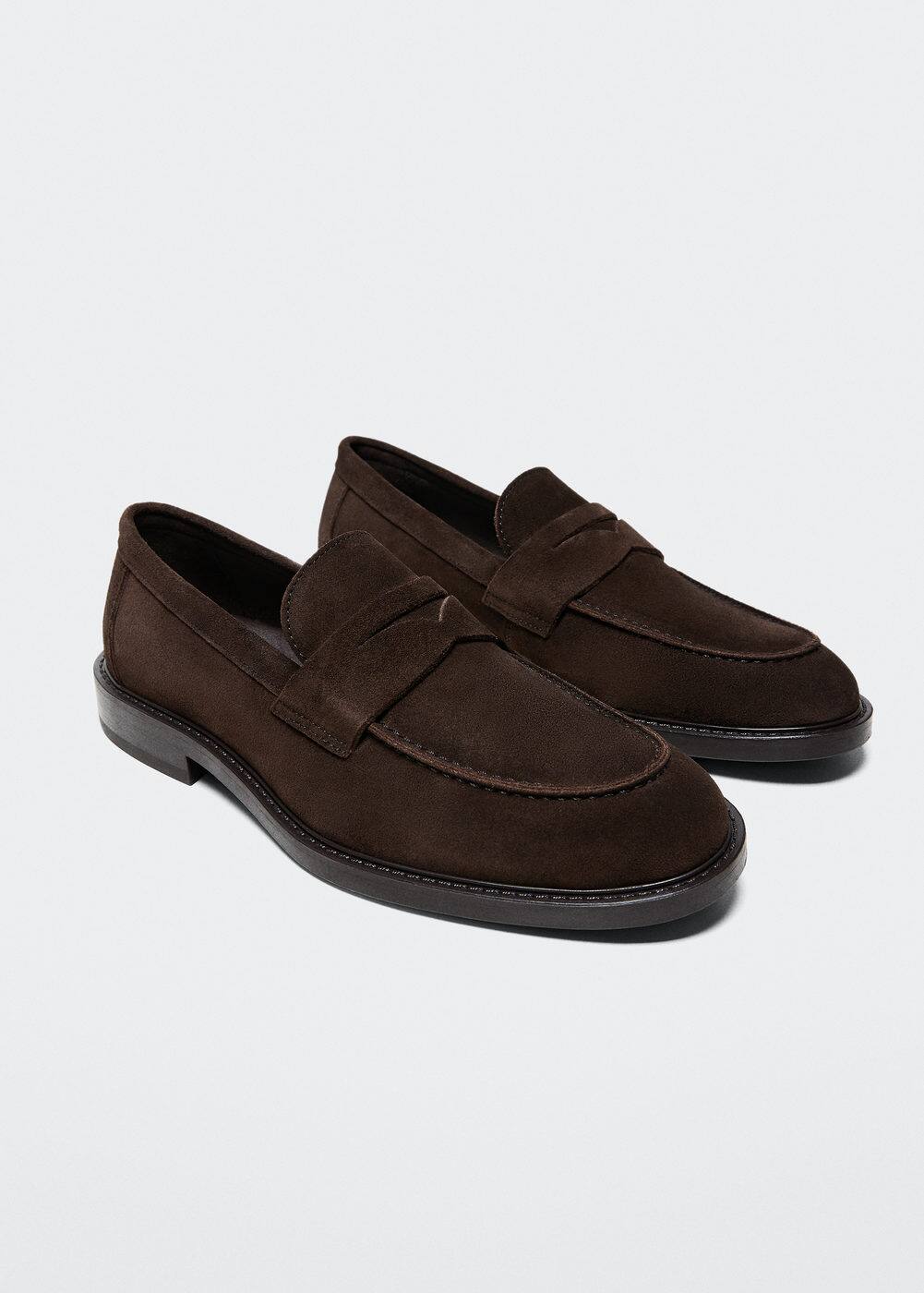 Leather penny loafers Men MANGO OUTLET USA