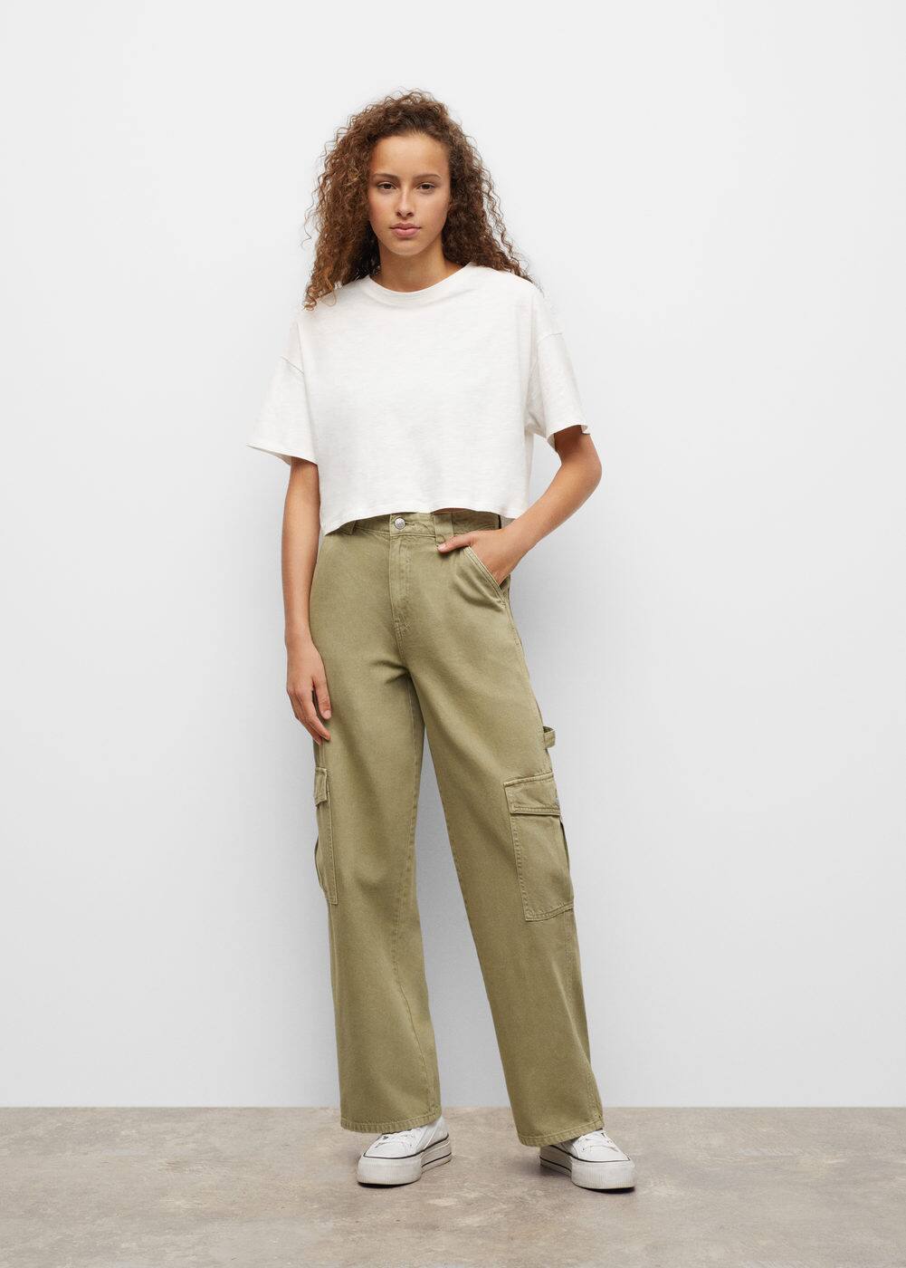 Cotton cargo pants Teenage girl Mango Teen USA