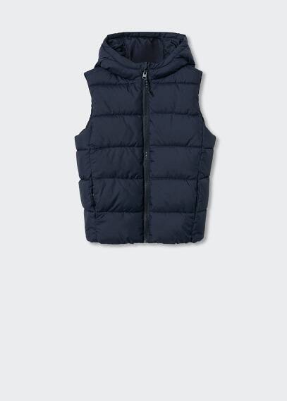 Gilet imbottito cappuccio