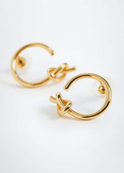 Orecchini anelli intrecciati