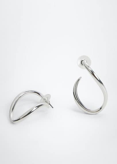 Orecchini anelli irregolari