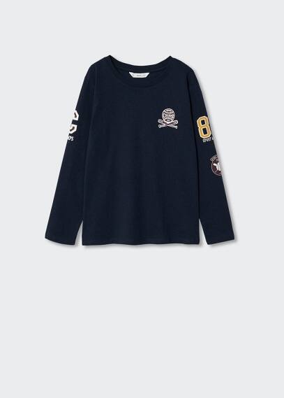 Maglietta maniche lunghe toppe