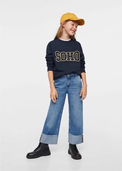 Felpa varsity ricamo texture