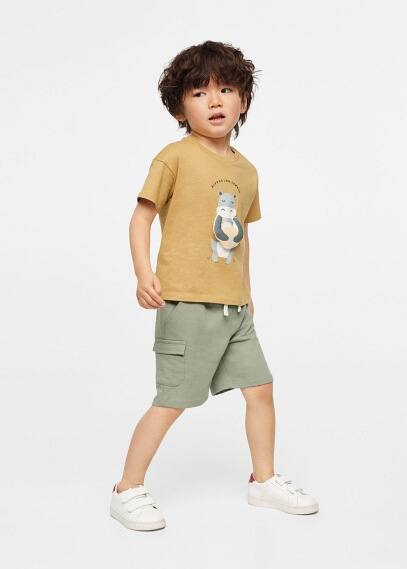 Maglietta stampa dettagli rilievo