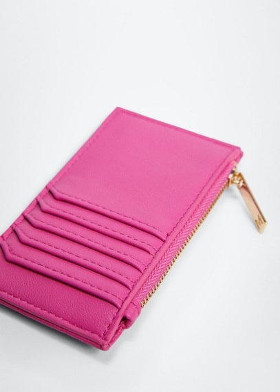 Portacarte trapuntato