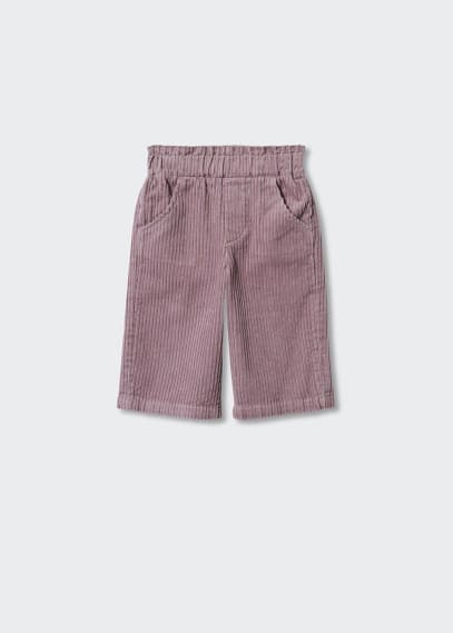 Pantaloni velluto a coste vita elasticizzata