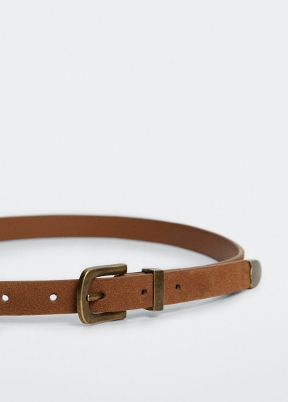 Cintura pelle fibbia
