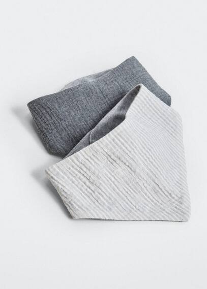 Pack 2 bavaglini cotone