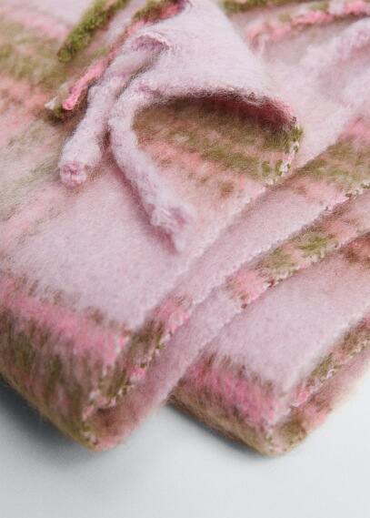 Sciarpa maglia quadri