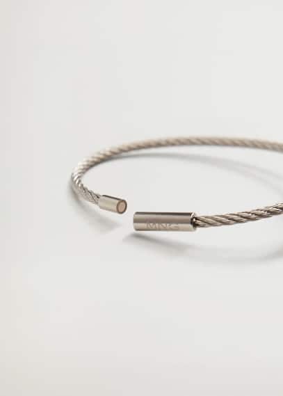 Bracciale intrecciato acciaio