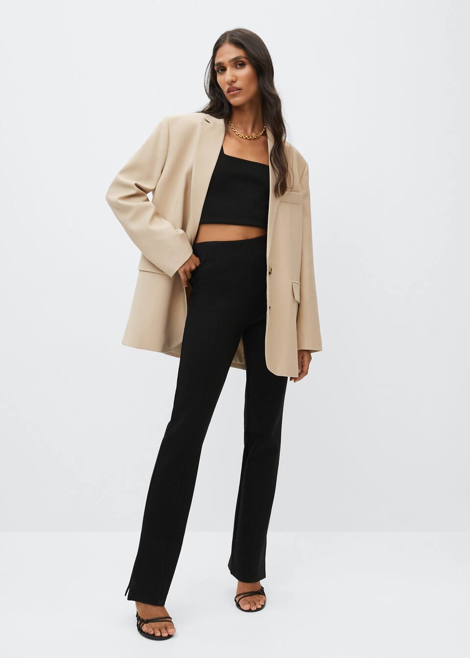 Slit hem leggings Mango