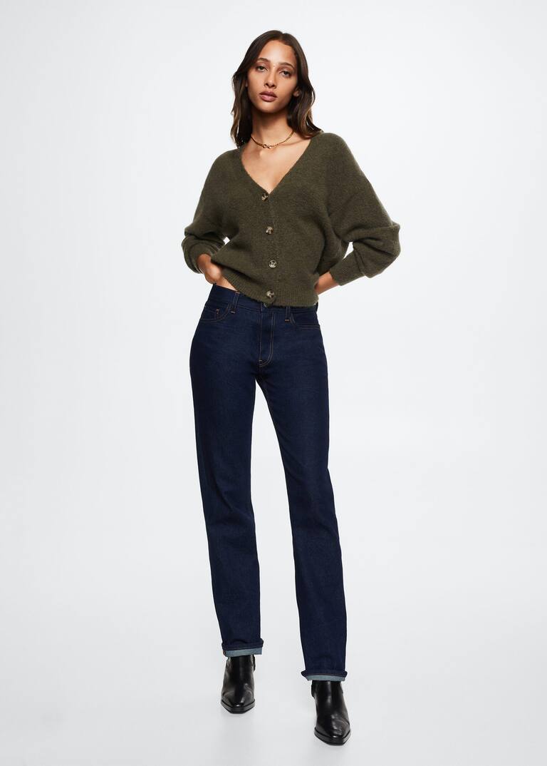 Button knit cardigan Women Mango USA